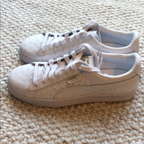puma basket ostrich